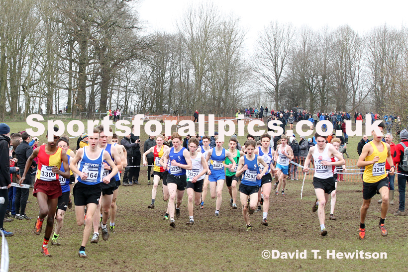 Mens under-17s, 2020 British Athletics Inter Counties Cross Country Champs., Prestwold Hall, Loughborough. Photo: David T. Hewitson/Sports for All Pics